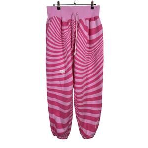 Nike Sweatpants Womens Medium Pink Icicle Stripe Mind Over Matter Jogger Pants